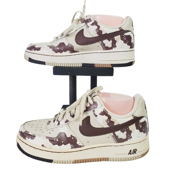 Nike Air Force 1 Low Premium Camo Sneakers Sz 6Y - Picture 2 of 12